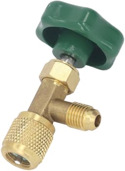 Dailygoods- Koelmiddelventiel Hoogwaardig Koper - Airconditioning Ventiel - 1/4 Inch SAE - Antislip Schakelhendel - Eenvoudig te Installeren - Compact Design - Koelmiddelklep — thumbnail 4