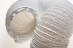 Afvoerslang PVC - Flexibele slang - Ventilatie en afvoer - Hoge temperatuurbestendigheid - 4 meter 125mm - Wit — thumbnail 2