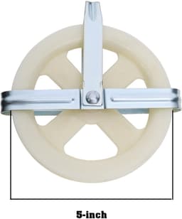 Dailygoods- Waslijn Katrol 15,5 cm - 2x Waslijn Uittrekbaar - Duurzaam Impactplastic - Ondersteuning voor Touw tot 3/8" - Eenvoudig te Installeren - Wit — thumbnail 4