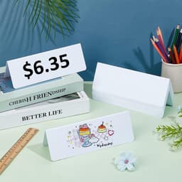 Dailygoods- Naamkaart 20 Stuks - Herbruikbare Tafelkaarten - Droog Uitwisbaar - Naamkaartjes Bruiloft - Naamkaartjes Conferentie - Ideaal voor Kantoor - Tafelkaart — thumbnail 3