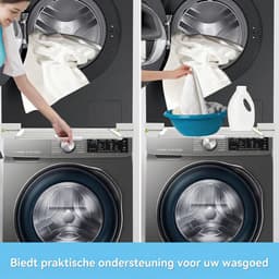 Verstelbaar Wasmachine & Droger Stapelrek – Universeel Model – Met Bevestigingsbanden & Anti-slip Pads — thumbnail 5