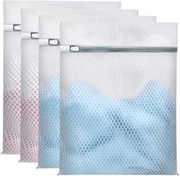 Waszakken - voor Ondergoed en Kleding - Reisetui Verdikte Honingraat Mesh Waszakken - Super Duurzaam met Rits - Beschermt Kleding in Wasmachine - Formaat 30x40 cm - Set van 4 Stuks — thumbnail 1