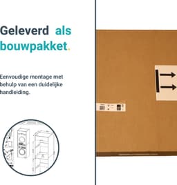 Washcab® Wasmachine Kast - Droger Verhoger - Wasmachine Ombouw - Droger op wasmachine Wit - Stack Set 4 — thumbnail 3