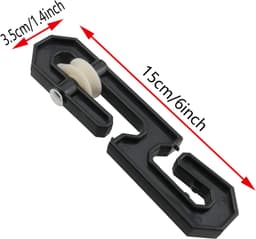 Kledinglijn Katrol - Waslijn Splitter - Zware Was Ophangen - Stille Werking - 15 cm - Zwart — thumbnail 3