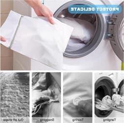 Wasnetten voor de wasmachine - 5 delige set voor delicate kleding, sokken, ondergoed en babykleding — thumbnail 3