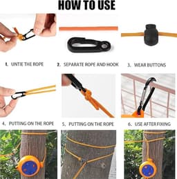Uittrekbare Waslijn, Antislip Draagbare Waslijn, Reiswaslijn 10m, 10 Vasthoudlussen en 20 Knijpers, voor Buitenlucht Kamperen Reis Accessoires (Groen-A) — thumbnail 4