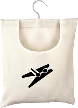 Hangende Mand voor Wasknijpers - Tas voor Roterende Wasknijpers met Haken . — thumbnail 1