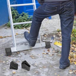4 stuks laddervoethoezen PVC laddervoeten antislip rubberen ladderpads vervangende voeten — thumbnail 2