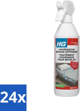HG - Hygiënische Matras Opfrisser - Werkt Na 30 Minuten - Neutraliseert Nare Geurtjes - 500 ml - Voordeelverpakking - 24 stuks — thumbnail 1