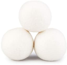 Set van 6 wasballen - Wasballen - Droogballen - Wollen droogballen - Met opbergzak - Natuurlijke wol - Duurzame en herbruikbare droogballen - Kreukvrij - Energiebesparend - Fris effect — thumbnail 3