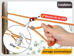 Waslijn Touw 5M - Dikke Tuinwaslijn Voor Buiten - Eenvoudig Te Strak Te Trekken — thumbnail 3
