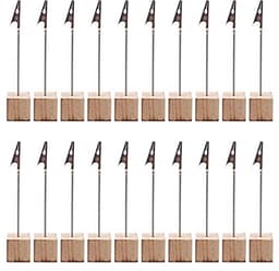 20 Stuks Houten Foto Clip Houders voor Thuis en Kantoor — thumbnail 1