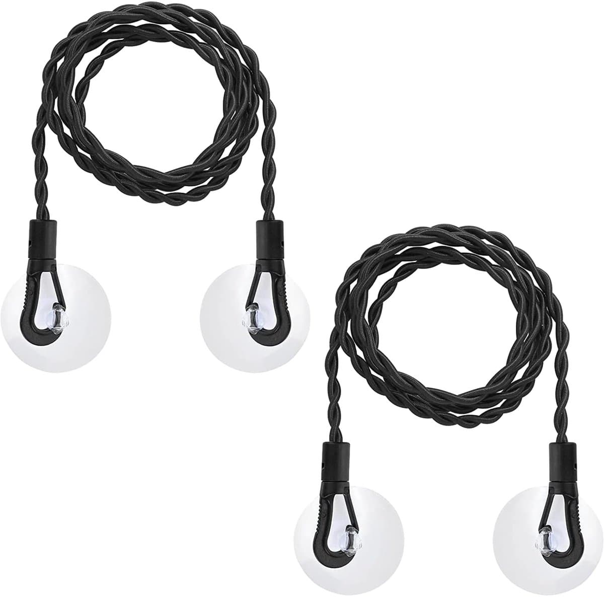 2 Pcs Travel Clothesline, Retractable Clothesline, Clothes Line with Suction Cup, Portable Washing Cord Travel Accessories, Suitable for Travel, Outdoor Camping — afbeelding 1