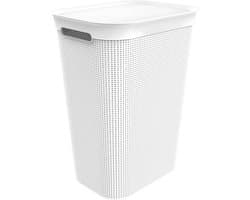 Rotho Wasmand - 50 liter - met afneembaar klapdeksel - wit — afbeelding 1