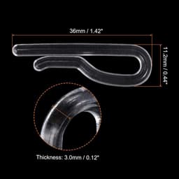 Allecto plus - Duurzame kunststof krokodillenclips 300 stuks, 3,5 cm, transparant - Ideaal voor stropdassen, broeken en sokken — thumbnail 3