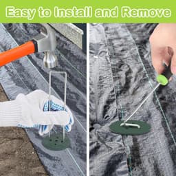 Allecto plus - Grondankers van staal, 50 stuks voor onkruidvlies en tuinbescherming — thumbnail 4