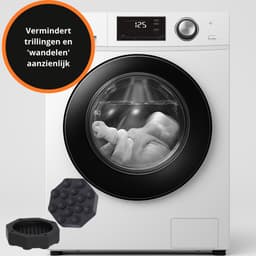 Premium Trillingsdempers Wasmachine Met Noppen – Set van 4 stuks – Zwart - Anti-Vibratie – Geluidsreductie & Anti-Slip – Universeel – Achthoekig — thumbnail 2