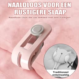 longziming 6 Stuks Dekbedovertrek Clips - Beddengoed Clips Zonder Spelden – Houd Dekbed op Zijn Plaats - Inclusief Opbergdoosje - Roze — thumbnail 3