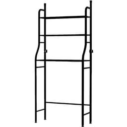 Wasmachine Rek met 3 Planken – Zwart Metaal – Opbergrek voor Boven Wasmachine of Toilet – Stevig & Ruimtebesparend – Industrieel Design – 173x65 cm — thumbnail 5
