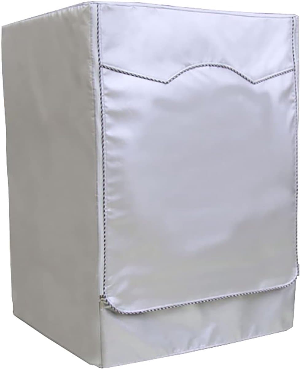 Wasmachine Hoes - Wasmachine Beschermer - Waterdicht, Zonwerend en Stofdicht - Stofdicht en waterdicht polyester - Verstelbare zonwering - Past op de meeste machines met voorlader - 60 x 55 x 85 CM - Zilver — afbeelding 1