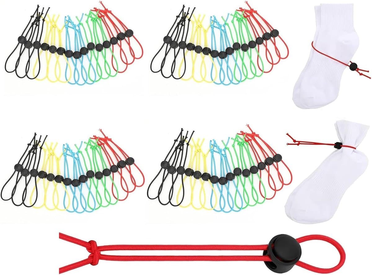 50 stuks - sokkenklemmen - Geweldige wassokkenhouder -stropdasklemmen - Organizer voor wasmachine en droger — afbeelding 1