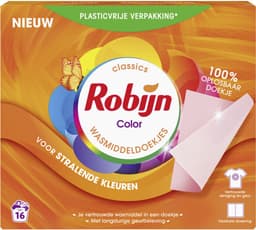 5 x Robijn Classics - Color - Wasmiddeldoekjes - 16 Wasstrips - Kleurbehoud - Wasmiddel - Wasstrips - Wasdoekjes - Wasmiddeldoekjes — thumbnail 4