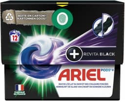 4 x Ariel Revita Black - Wasmiddelcapsules - Pods + - Donkere Was - 12 Wasbeurten - Wasmiddel Capsules - Donkere Was - Wasmiddel Zwart - Wasmiddel Glans - Wasmiddel Energiebesparend — thumbnail 2