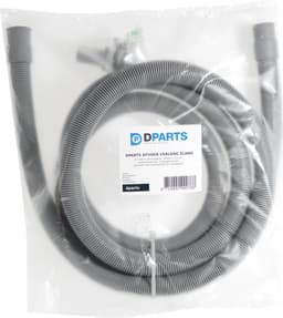 2,5m Dparts afvoerslang verlengset - 19 x 21 mm - wasmachine en vaatwasser afvoer slang verlengen - waterslang verlengslang - wasmachineslang — thumbnail 2