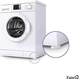 Trillingsdempers wasmachine – Set van 4 stuks – Wit - Voetjes wasmachine & droger - Wasmachine demper – Anti trillings / vibratie dempers pads – Antislip rubber – Trillingsmat – Antislipmat - Schokdempers wasmachine — thumbnail 2
