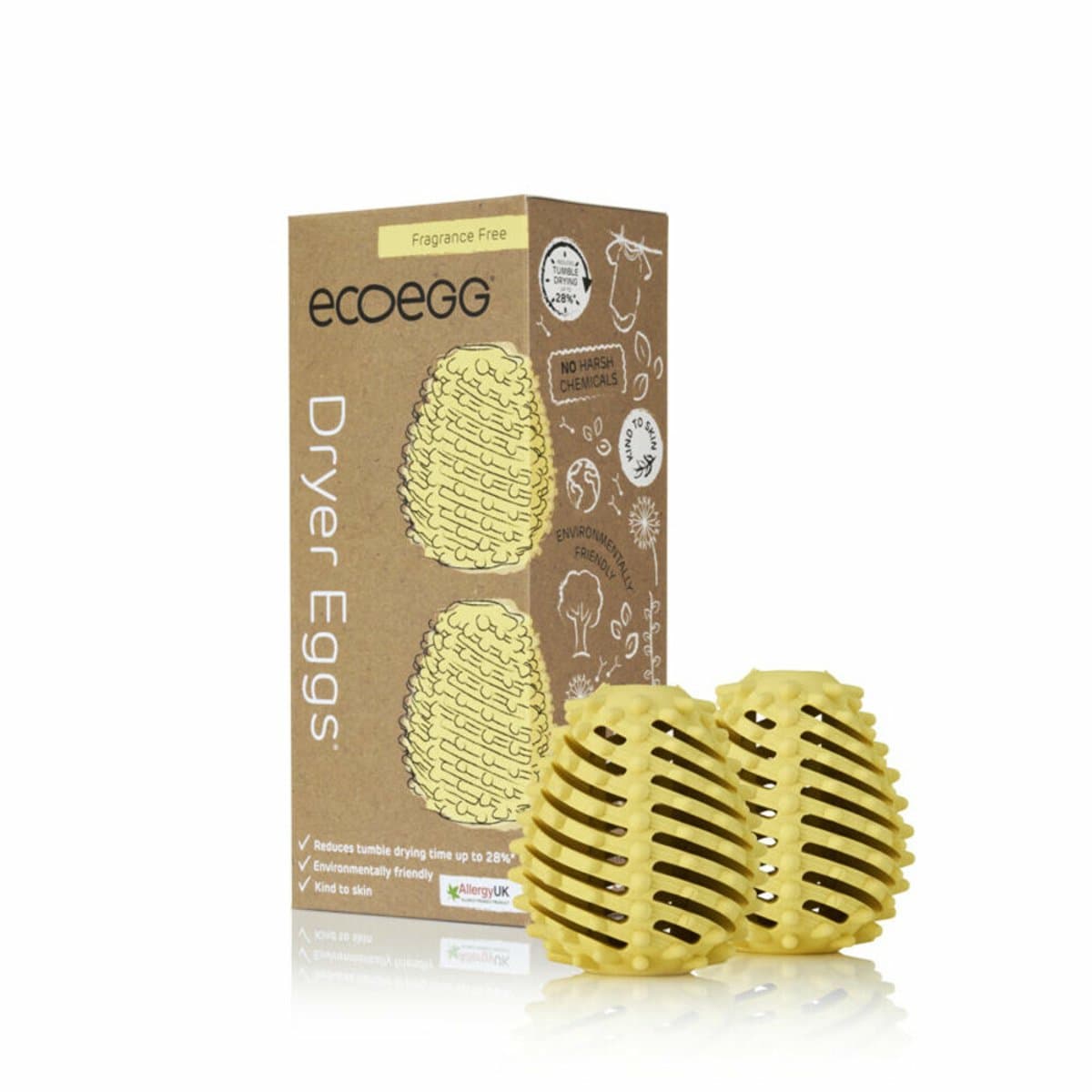 EcoEgg - Dryer Egg - Geurloos - 2 stuks - 40 wasbeurten — afbeelding 1