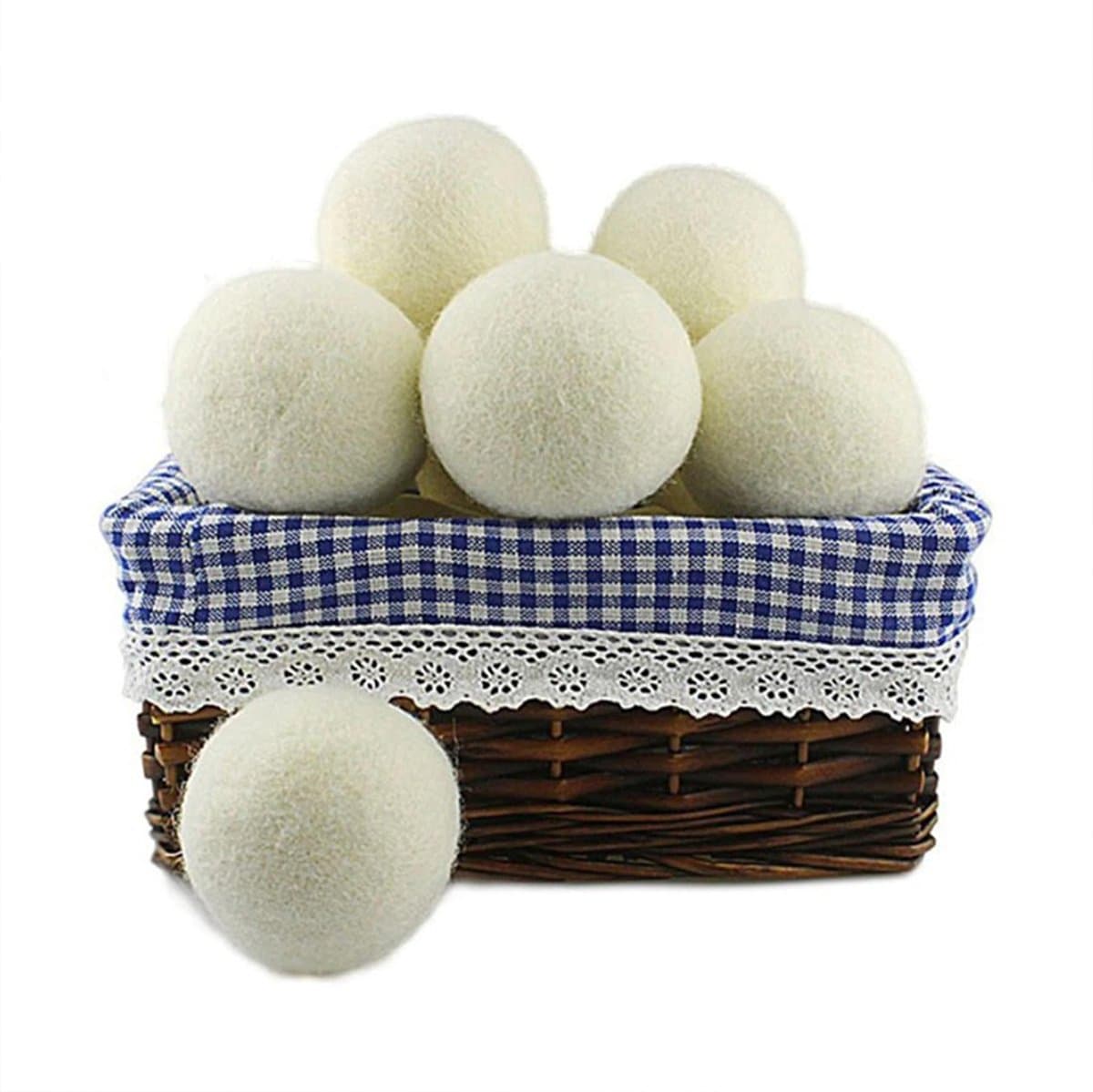 Droger Ballen Wol – Herbruikbare Wasdroger Bollen – Snellere Droogtijd – 6 stuks — afbeelding 1