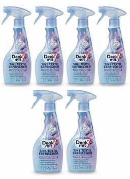 Denkmit Textielverfrisser Spray - Rimpelvrij 3in1 - VOORDEELVERPAKKING | 6x 500ml | Verwijdert nare geuren — thumbnail 1