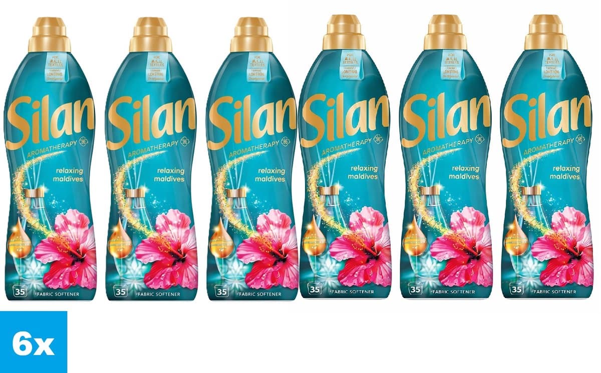 Silan Aromatherapy Relaxing Maldives Wasverzachter – 6 x 770 ml – 210 Wasbeurten – Voordeelverpakking – Langdurige Geur — afbeelding 1