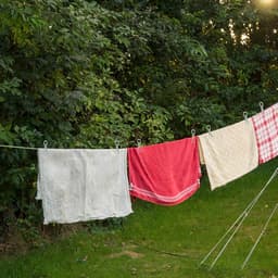 Waslijn Uittrekbaar - Drooglijnen met knijpers - 10 meter - waslijndraad - Wasdraad - voor camping / kamperen - groen — thumbnail 3