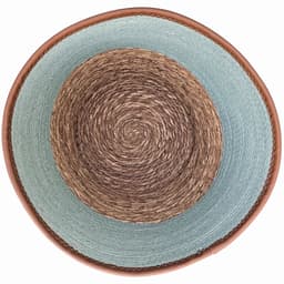 Lavandoux - Wasmand - Zeegras - Naturel en Blauw - S: Ø36 x H42 cm — thumbnail 4