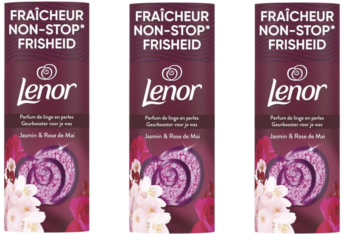 Lenor Geurbooster Jasmijn & Rose de Mai - 3 x 155 Gr Voordeelverpakking 36 Scoop — afbeelding 1