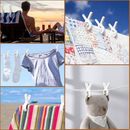 10x Grote Sterke Winddichte Clips voor Strandhanddoeken en Kleding - Extra Sterke Wasknijpers — thumbnail 2