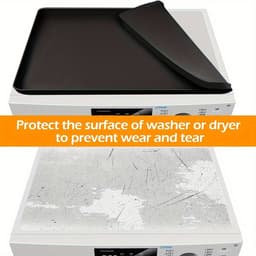 Opbergmat voor wasmachine, antislip en waterdichte bovenplaat voor wasmachine en droger, organizer voor wasmiddel en wasverzachter, wasmachineaccessoires - 1 stuk — thumbnail 2