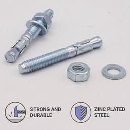 Verzinkte Wigankers M10 x 80 mm - Geschikt voor Metsel- en Betonwerk (25 stuks) — thumbnail 4
