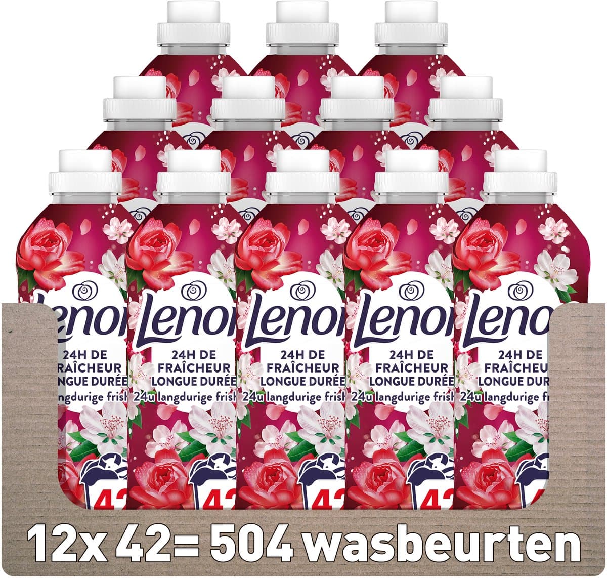 Lenor Wasverzachter - Jasmijn & Rose de Mai - 12 x 42 Wasbeurten — afbeelding 1