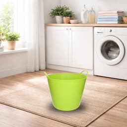 Excellent Houseware Flexibele emmer - groen - 27 liter - kunststof - 40 x 35 cm — thumbnail 3