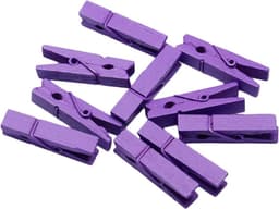 50x Mini Houten Knijpers 3,5 cm - Decoratieve Klemmen voor Foto's, Kaarten en Knutselwerk — thumbnail 1