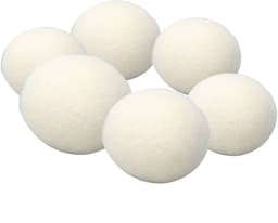 6 stuks Drogerballen – Wasballen – Viltbal – Herbruikbaar – Anti-Statisch – Energiebesparend - 3cm - Wit — thumbnail 4