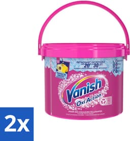 2 x Vanish Oxi Action - Vlekkenverwijderaar Poeder - Levendige Kleuren - Gekleurde Was - 2.7 Kg - Vlekkenverwijderaar - Wasverzachter - Kleurbescherming - Wasmiddel - Waspoeder — thumbnail 1