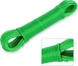 Waslijn met staalkern 30 meter - Extra sterk en weerbestendig voor buiten — thumbnail 1