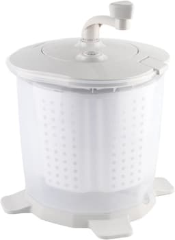 Handmatige mini-wasmachine voor ondergoed en babykleding - Draagbare reiswasmachine voor kleine items - Grijs - 15,7x13,0 inch — thumbnail 1
