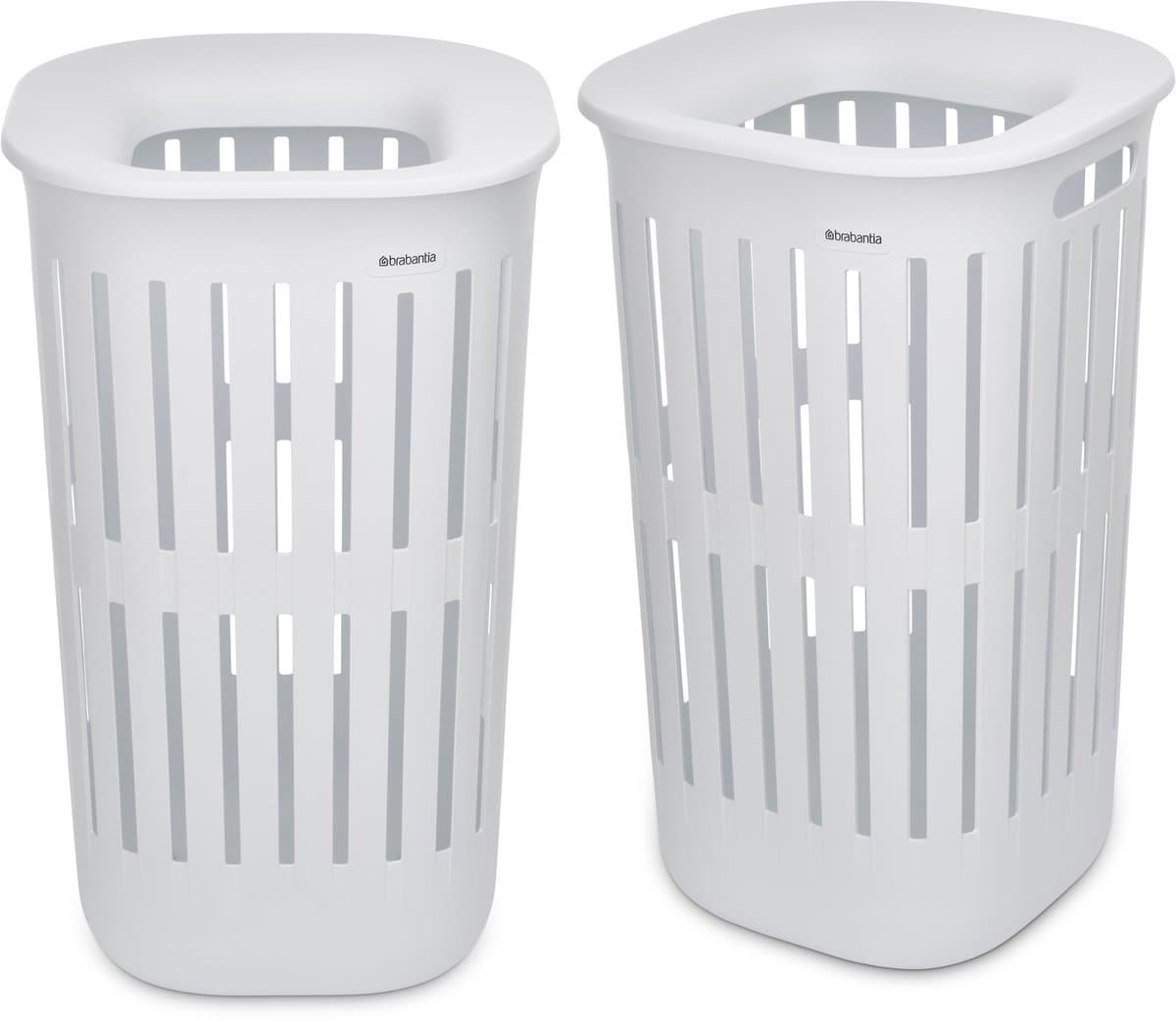 Brabantia Collect-It Wasmand - set van 2 - met Deksel - 55 l - White — afbeelding 1
