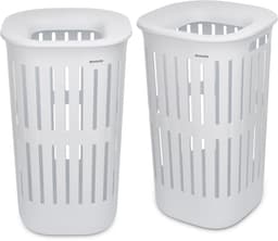 Brabantia Collect-It Wasmand - set van 2 - met Deksel - 55 l - White — thumbnail 1
