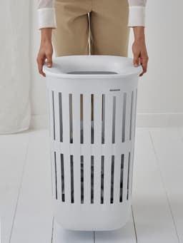Brabantia Collect-It Wasmand - set van 2 - met Deksel - 55 l - White — thumbnail 3