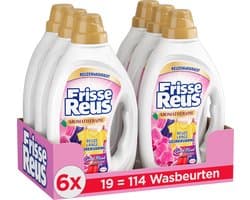 Frisse Reus Gel Orchidee - Vloeibaar Wasmiddel - Gekleurde Was - Frisse Geurbeleving - 6 x 19 Wasbeurten - Voordeelverpakking